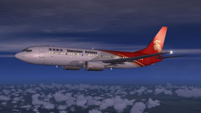 Screenshot 1 — Shenzhen Airlines Boeing 737-800 'City Of Haikou'