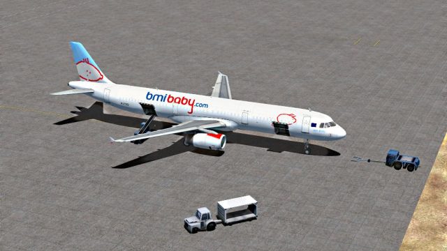 Screenshot 1 — BMI Baby Airbus A321