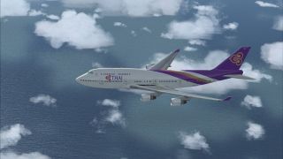 Screenshot 1 — Thai Airways Boeing 747-400 NC