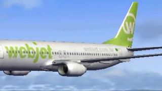 Screenshot 1 — Webjet Boeing 737-800