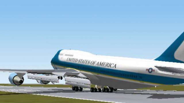 Screenshot 1 — FS2000 Project Opensky BOEING 747-400 Air Force One