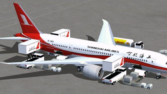 Screenshot 1 — Shanghai Airlines Boeing 787-8