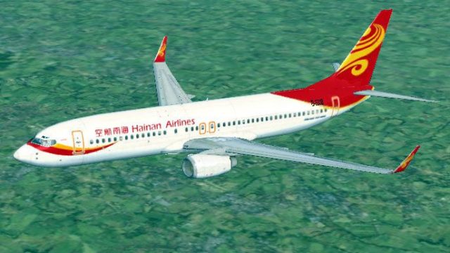 Screenshot 1 — Hainan Airlines Boeing 737-800