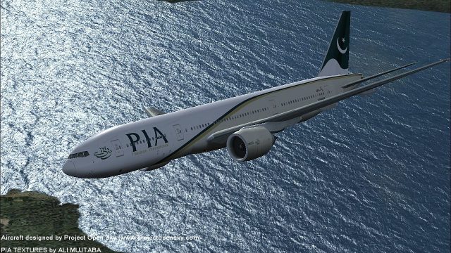 Screenshot 1 — Pakistan International Airlines Boeing 777-200ER AP-BGK