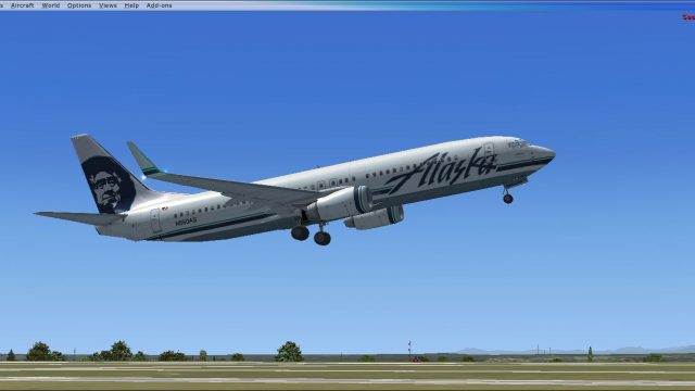 Screenshot 1 — Alaska Airlines Boeing 737-800 Mega-Pack
