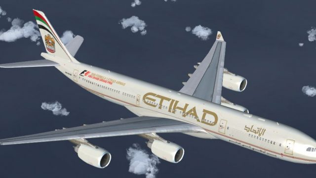 Screenshot 1 — Etihad Airways Airbus A340-541