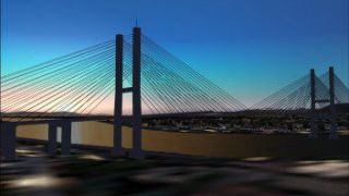 Screenshot 1 — scenery --Alex Fraser Bridge, Vancouver
