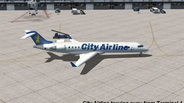 Screenshot 1 — City Airlines Bombardier CRJ700
