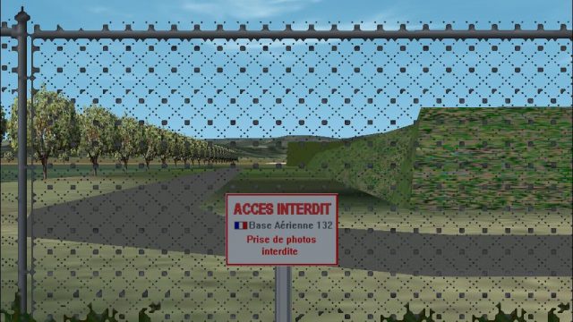 Screenshot 1 — FS2004/2 scenery. Colmar-Meyenheim Military Airbase (LFSC)