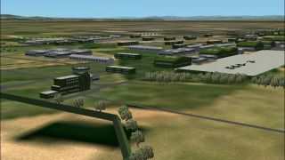 Screenshot 2 — FS2004/2 scenery. Colmar-Meyenheim Military Airbase (LFSC)