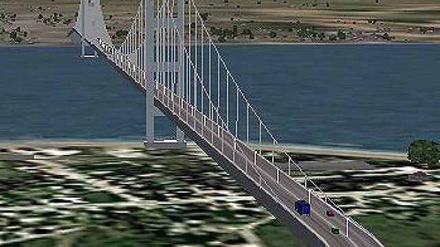 Screenshot 1 — Humber Bridge Scenery, UK
