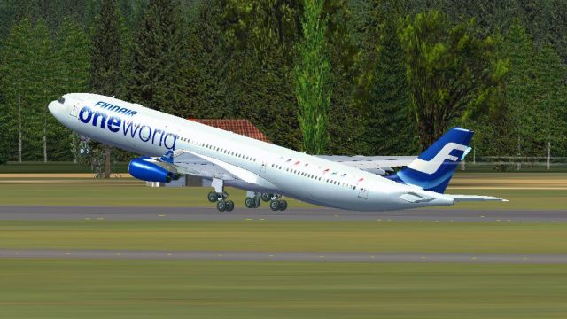 Screenshot 1 — Finnair Airbus A340-313X