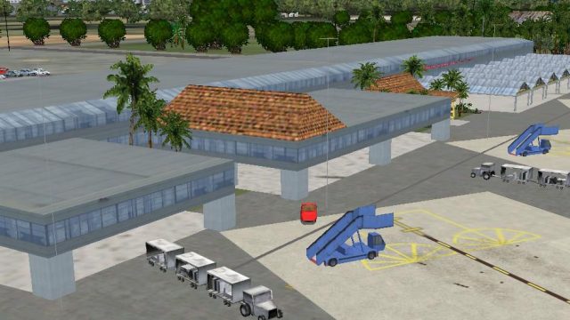 Screenshot 1 — FS2004, Tahiti International Airport, and sea plane base version 2