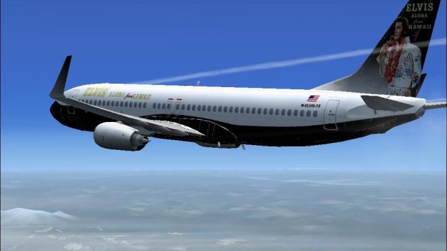 Screenshot 1 — Elvis "Aloha From Hawaii" Boeing 737-800
