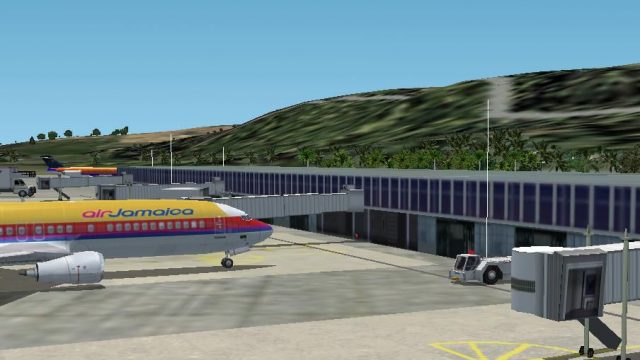 Screenshot 1 — FS2004, Montego Bay (Sangster) International airport, Jamaica