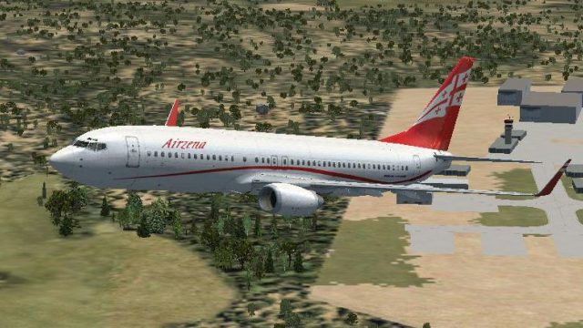 Screenshot 1 — Airzena Georgian Airlines Boeing 737-800