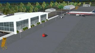 Screenshot 1 — FS2004, St. Kitts International Airport, Island of St. Kitts, Caribbean Region...TKPK