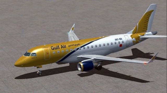 Screenshot 1 — Gulf Air Embraer E-170