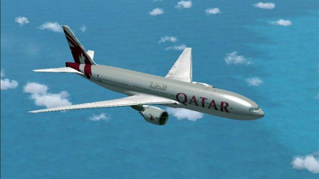Screenshot 1 — Qatar Airways Boeing 777-2DZ/LR
