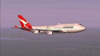 Screenshot 1 — Qantas Boeing 747-400 VH-OEB
