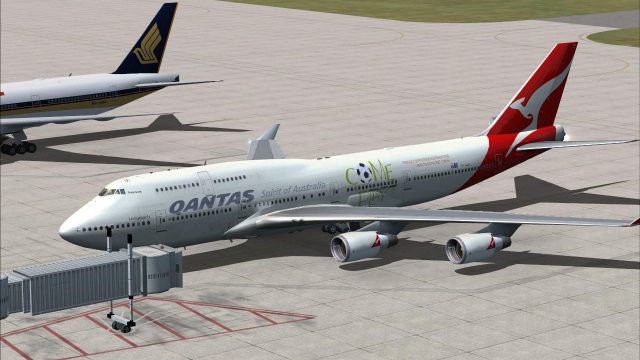 Screenshot 1 — Qantas Boeing 747-400 GE
