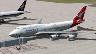 Screenshot 1 — Qantas Boeing 747-400 GE