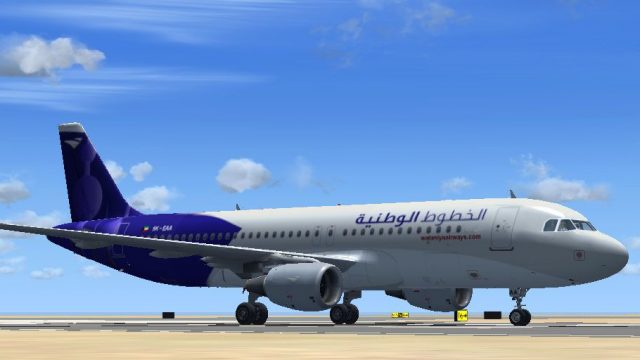 Screenshot 1 — Wataniya Airways Airbus A320-214