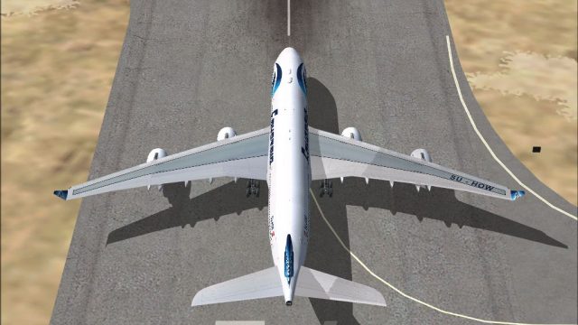 Screenshot 1 — EgyptAir Airbus A340-500