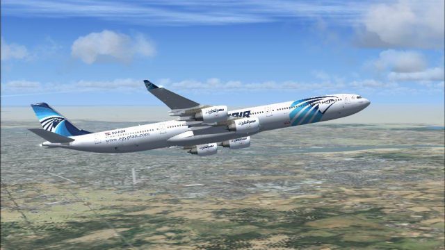 Screenshot 1 — EgyptAir Airbus A340-600