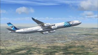 Screenshot 1 — EgyptAir Airbus A340-600