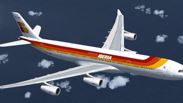 Screenshot 1 — Iberia Airbus A340-313X