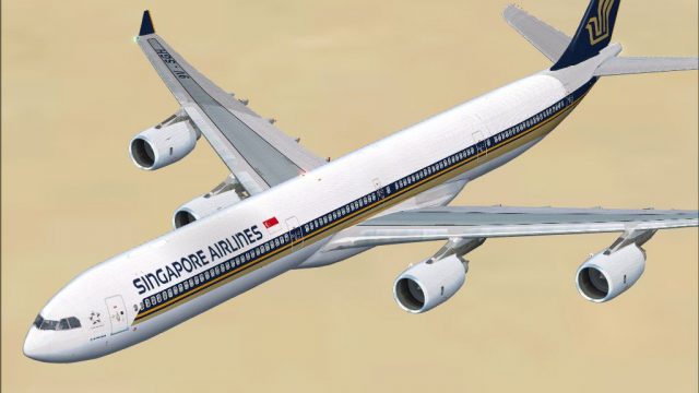 Screenshot 1 — Singapore Airlines Airbus A340-600