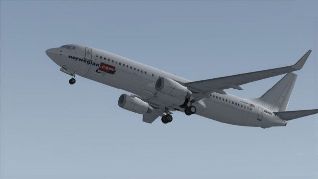 Screenshot 1 — Norwegian Air Shuttle Boeing 737-800 LN-KHD