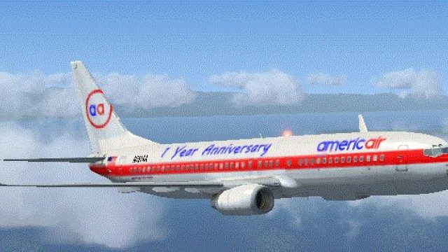 Screenshot 1 — AmericAir Boeing 737