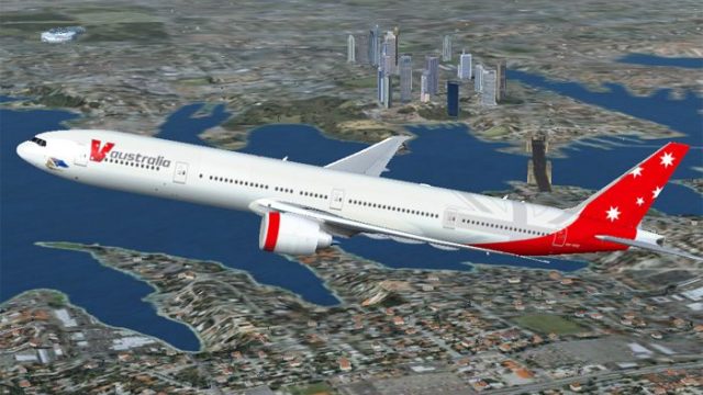Screenshot 1 — V Australia Boeing 777-300 ER