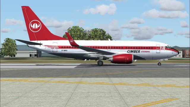Screenshot 1 — Cimber Boeing 737-700