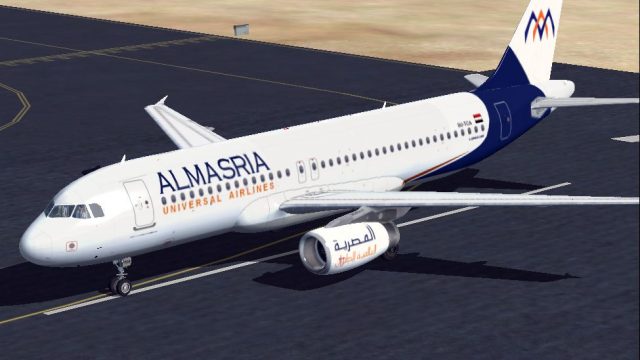 Screenshot 1 — Almasria Universal Airlines Airbus A320-232