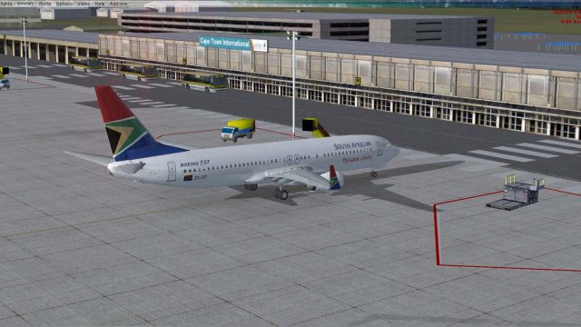 Screenshot 1 — South African Airways Boeing 737-800 'Komati'
