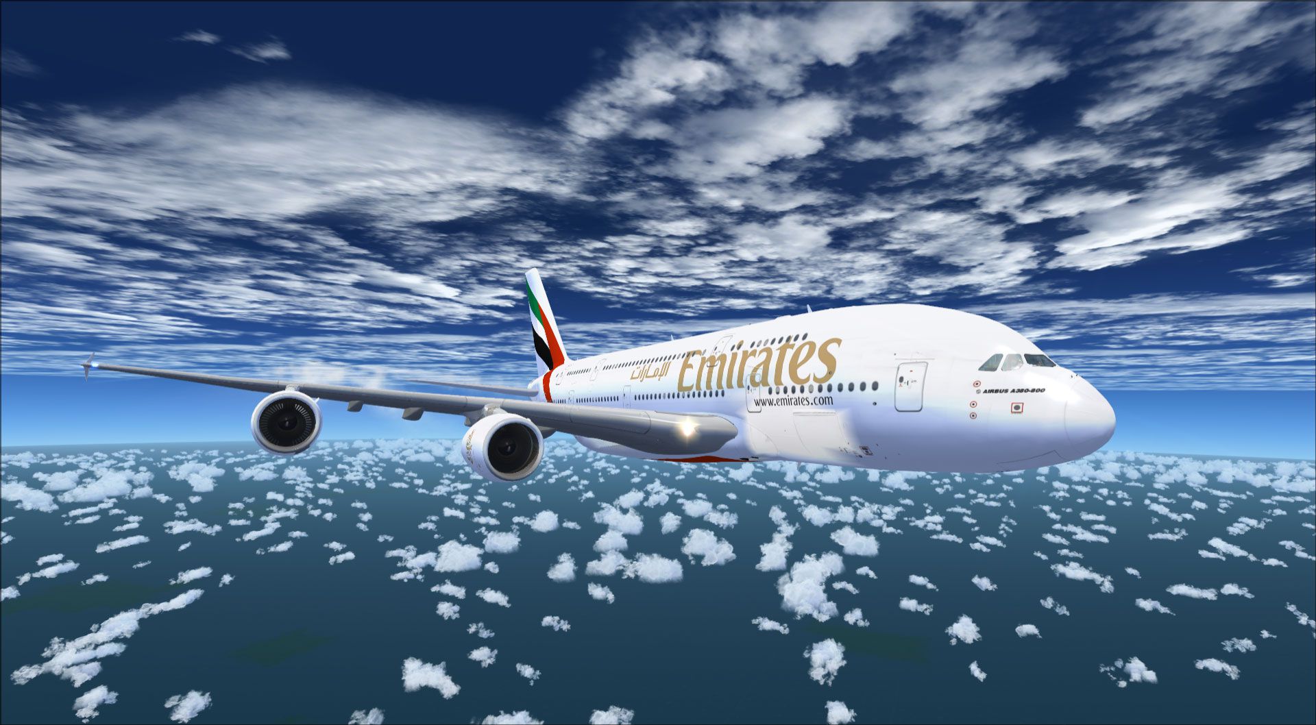 Emirates Airbus A380-800 for FSX