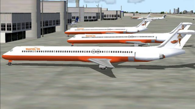 Screenshot 1 — MD-83 Hooters Air AI ( Flyable Package )