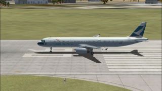 Screenshot 1 — Cathay Pacific Airbus A321