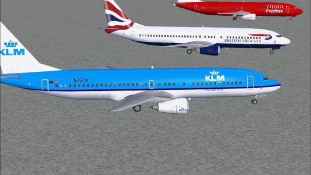 Screenshot 1 — Euro B737-400 AI Replacement Pack