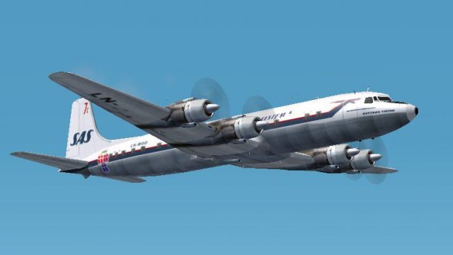 Screenshot 1 — Scandinavian Airlines System DC-7C and DC-7F