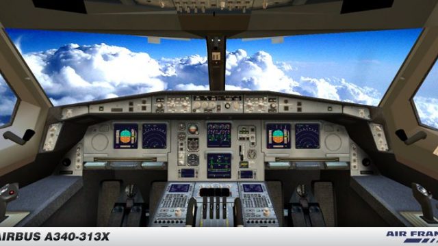 Screenshot 1 — Air France Airbus A340-300 F-GLZM