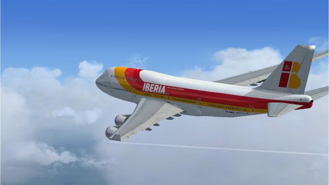 Screenshot 1 — Iberia Boeing 747-400