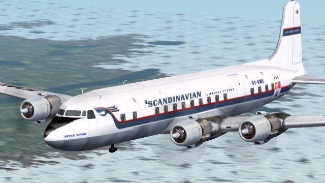 Screenshot 1 — Scandinavian Airlines System DC-6B
