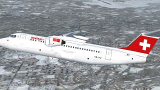 Screenshot 1 — Swiss BAe Avro RJ100 HB-IYZ