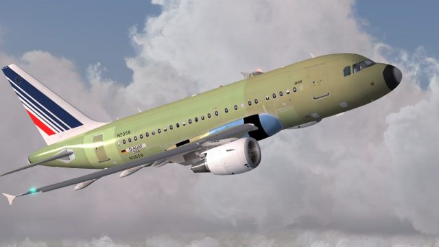 Screenshot 1 — Unpainted (Air France) Airbus A318-111