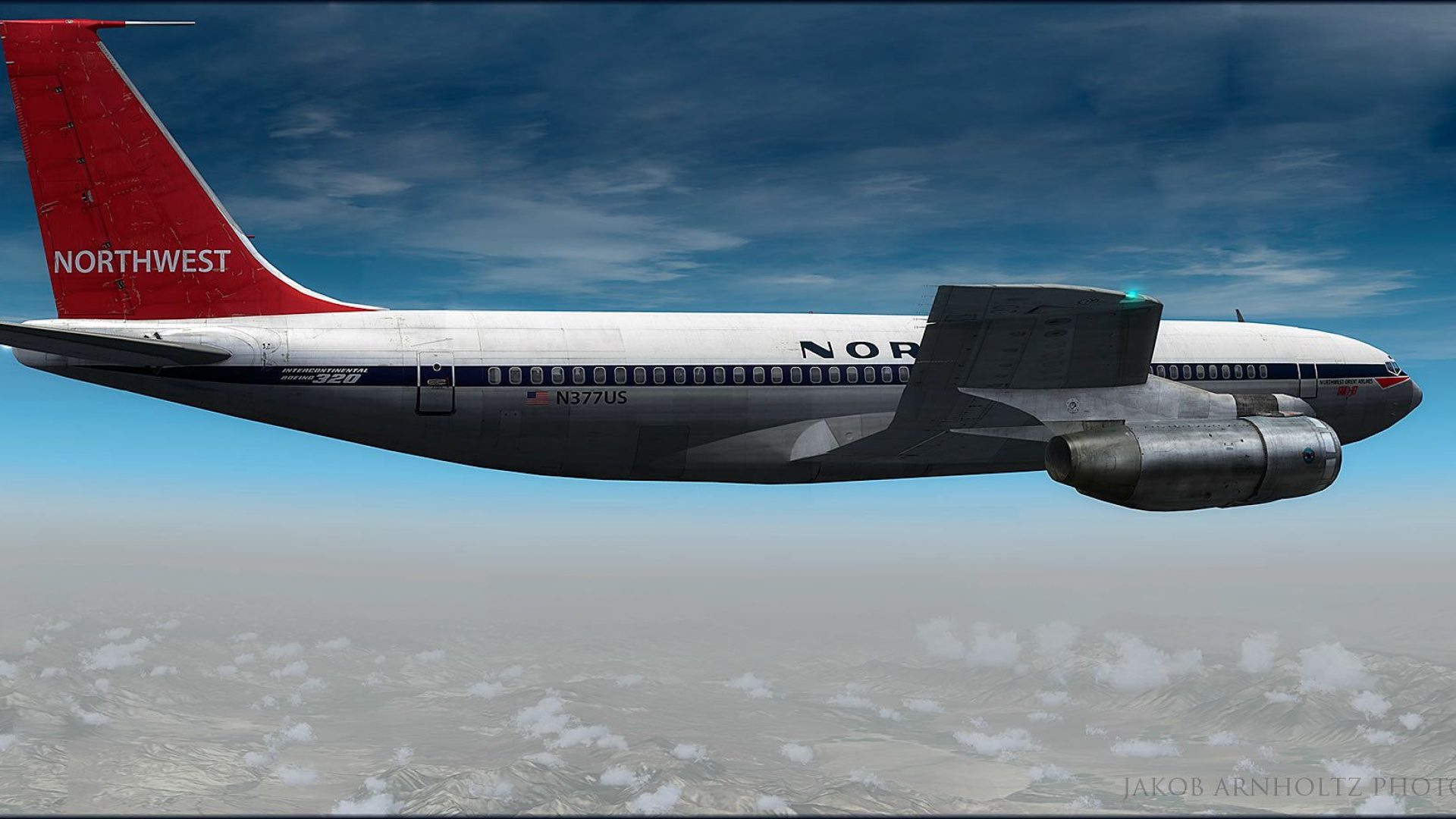Northwest Orient Airlines Boeing 707-351 for FSX
