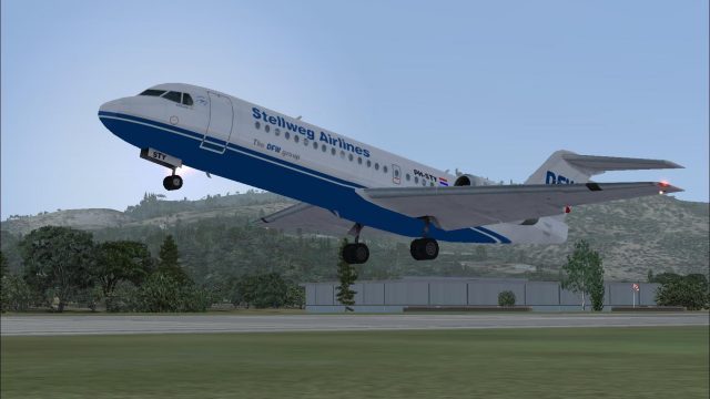 Screenshot 1 — Stellweg Airlines Fokker 70